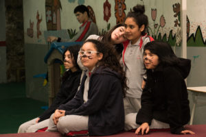 Alumnas del Colegio Numancia de Valparaíso.